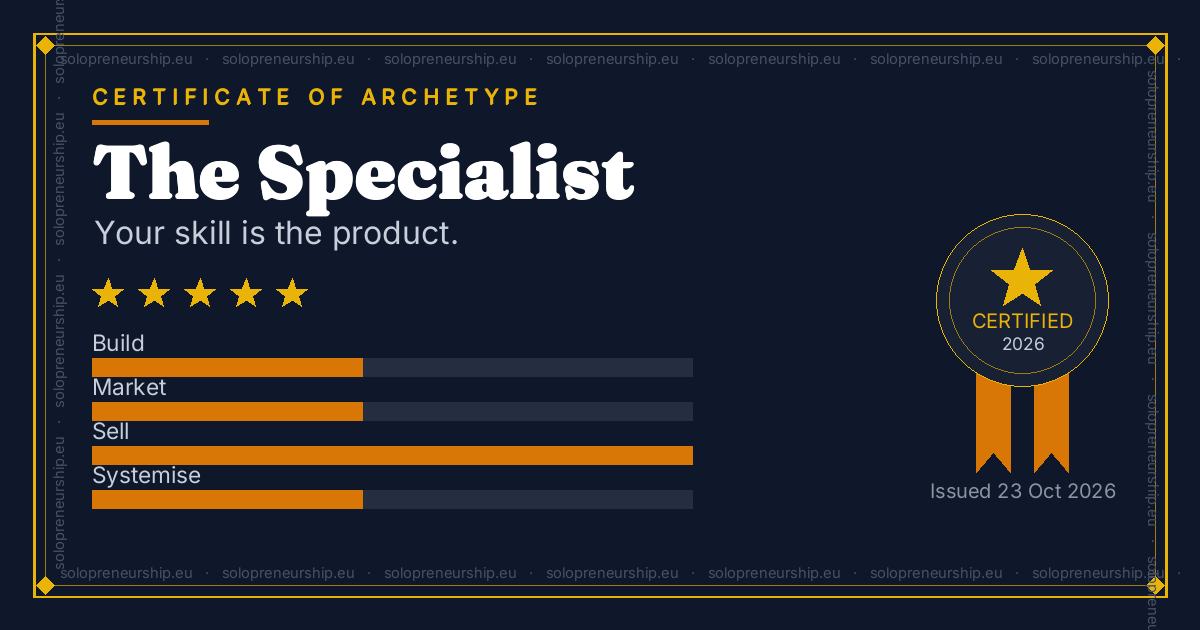 The Specialist certificate